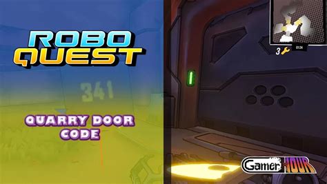roboquest quarry door code.